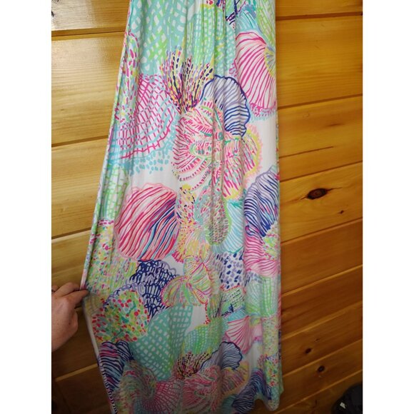 Lilly Pulitzer Sloane Roar of the Seas Coral Maxi Dress Womens XXS - Picture 7 of 12